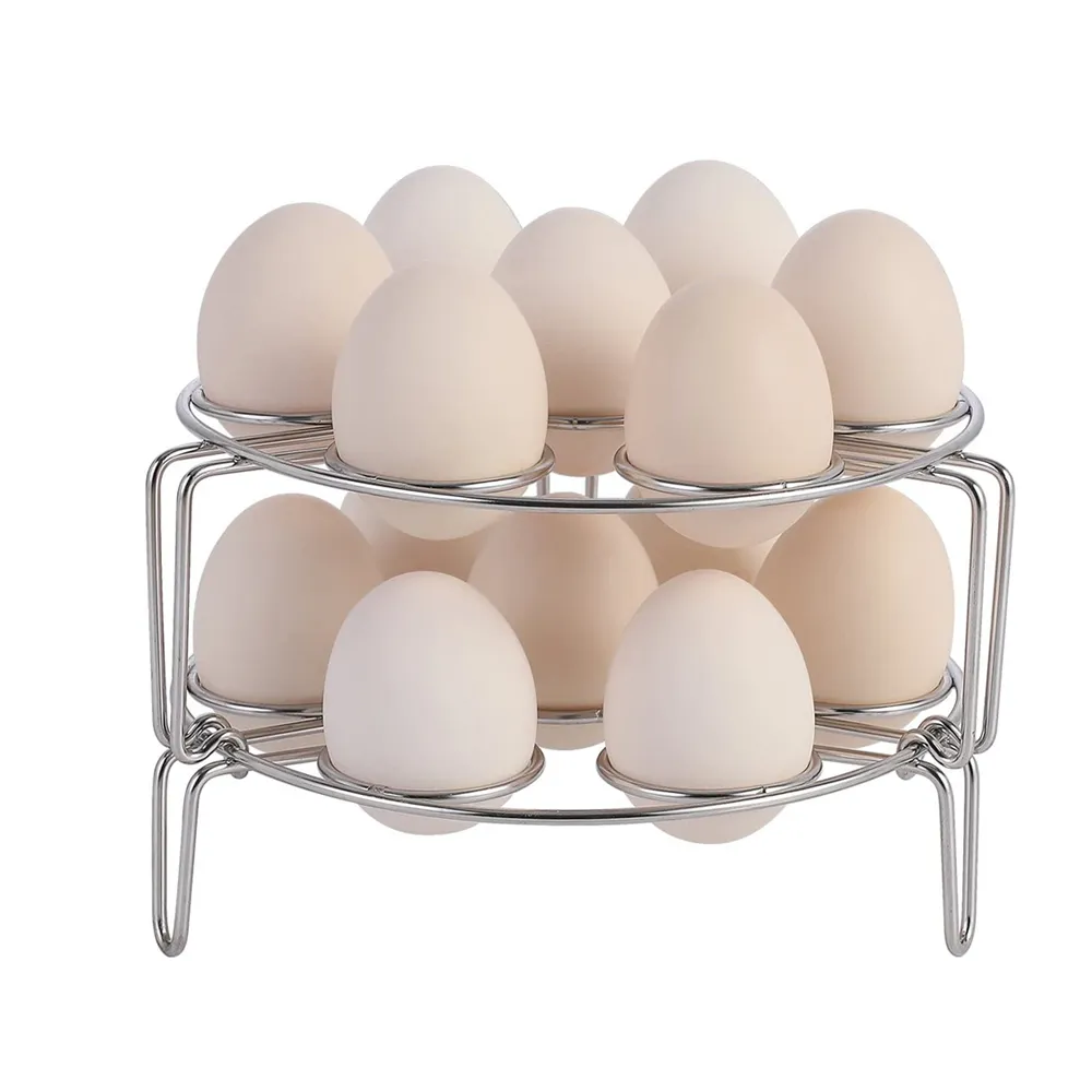 【PUSH!】廚房用品304不鏽鋼蒸架7孔雞蛋蒸架可疊加蒸排骨蒸菜架子(蒸架D157)