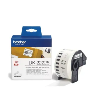 【brother】DK-22225★耐久型紙質連續標籤帶 38mm 白底黑字