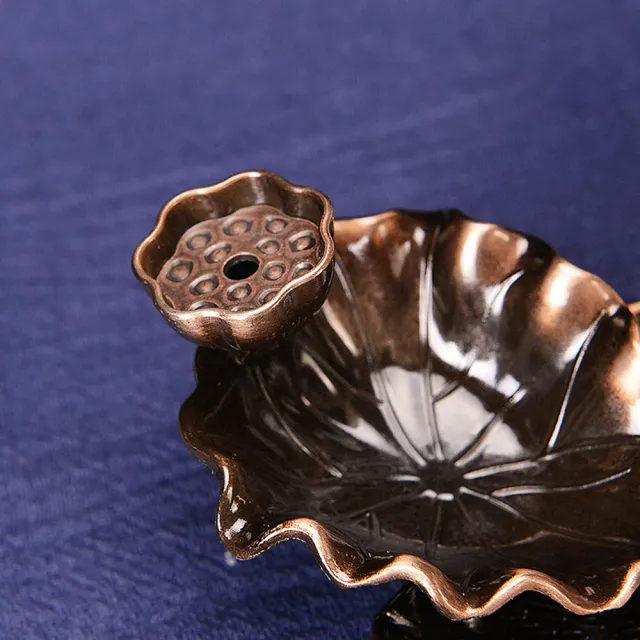 富山香堂】蓮池流香-倒流香紅銅香爐(倒流香爐擺件) - momo購物網- 好評