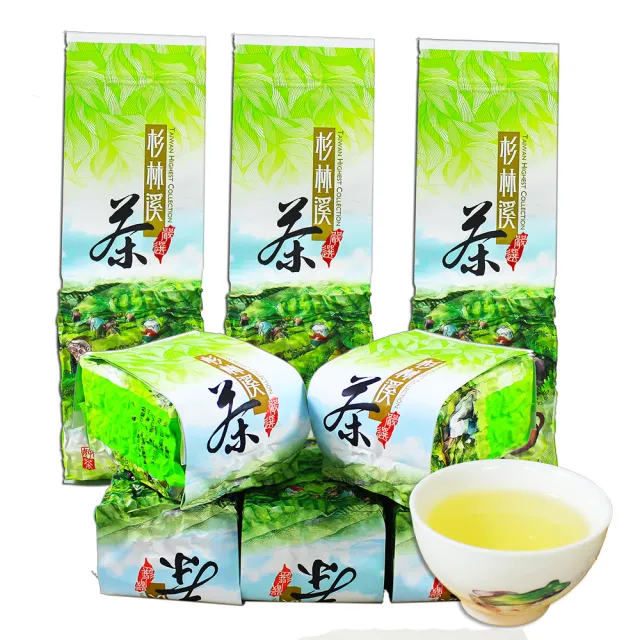 【龍源茶品】杉林溪鮮醇甘爽烏龍茶葉150gx8包(共2斤;無焙火;附提袋;生青茶;無焙火;微發酵)