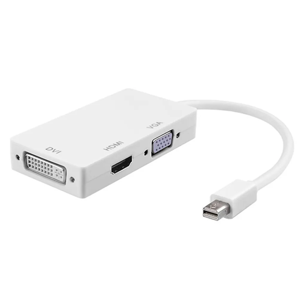 【LineQ】Mini DP轉HDMI /DVI /VGA 1080P 多功能3合1轉換器