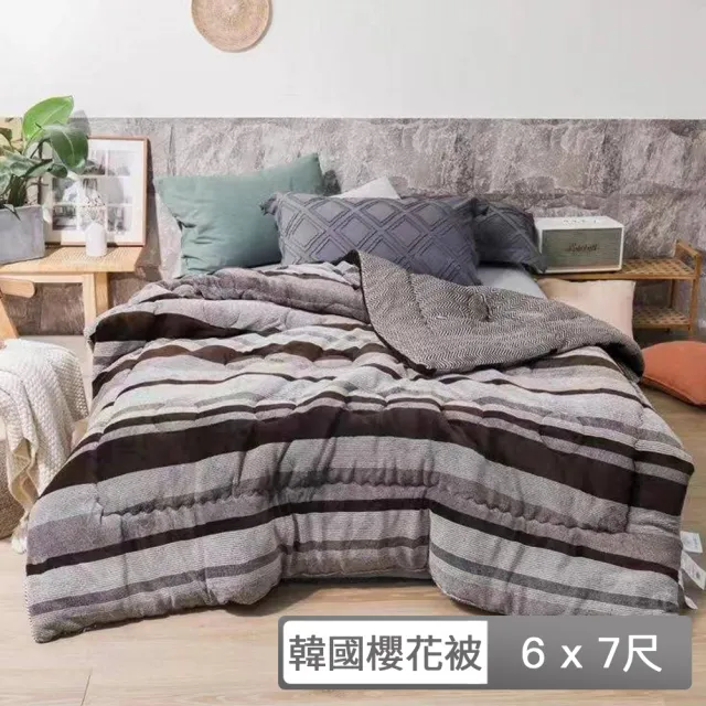 【貝兒居家寢飾生活館】韓國櫻花毯被-比法蘭絨更細柔 可蓋 可當被胎 6x7尺(3款任選)
