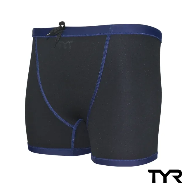 【TYR】泳褲 四角 男用 藍色 Solid Boxer(優質面料 獨家剪裁)