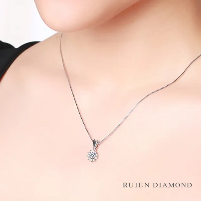 【RUIEN DIAMOND 瑞恩鑽石】GIA30分 DVVS2 3EX(18K白金 鑽石項墜)