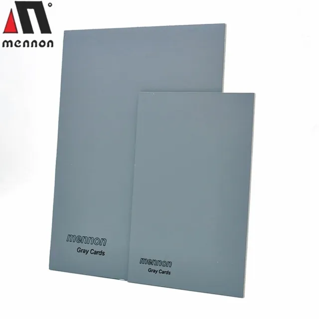 【Mennon美儂】18%灰卡套裝GC-S(2張入附教學光碟CD 白平衡工具 測光工具)