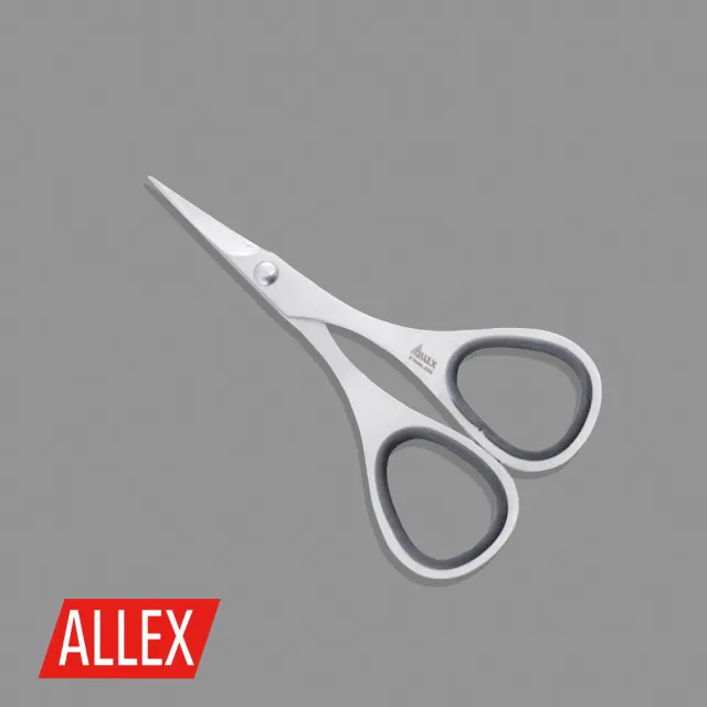 【ALLEX林刃物】極細短刃剪刀-110mm黑(11055B)
