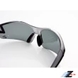 【Z-POLS】極緻巔峰銀黑漸層 搭載Polarized偏光運動眼鏡(鏡片抗UV400 弧形包覆帥氣設計偏光運動鏡)