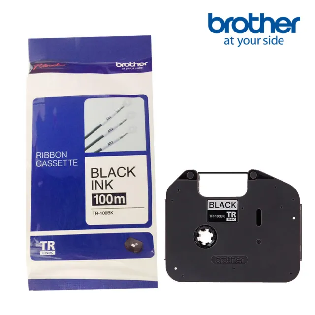【brother】TR-100BK 套管標籤機碳帶 12mm 黑色