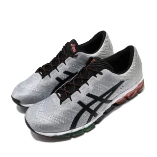 【asics 亞瑟士】慢跑鞋 Gel-Quantum 360 男鞋 亞瑟士 路跑 高階 緹花網布 輕量 緩震 灰 黑(1021A153020)