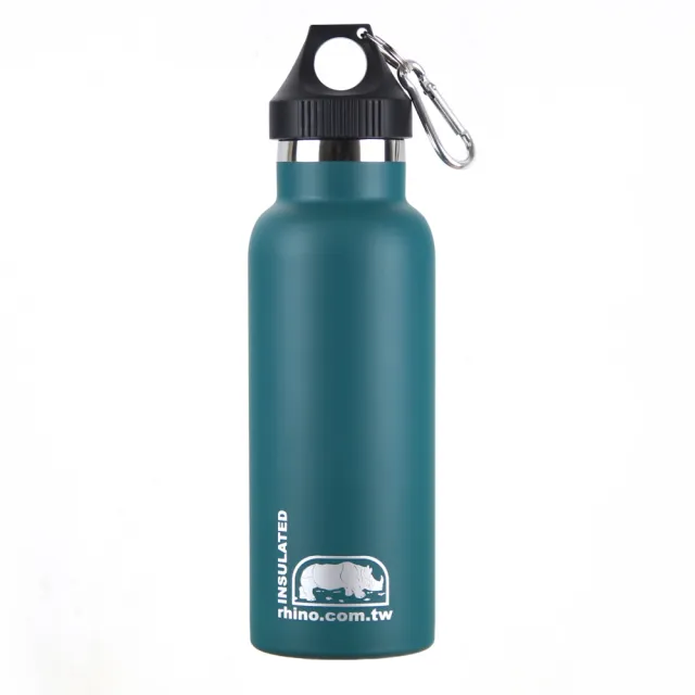 【犀牛RHINO】Vacuum Bottle雙層不鏽鋼保溫水壺500ml(清綠)
