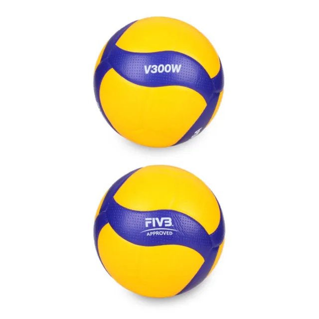 【MIKASA】超纖皮製練習型排球 #5-5號球 FIVB指定球(V300W)