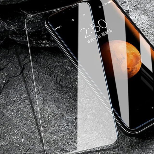 iPhone XSMax 透明高清9H玻璃鋼化膜手機保護貼(3入 XSMax鋼化膜 XSMax保護貼)