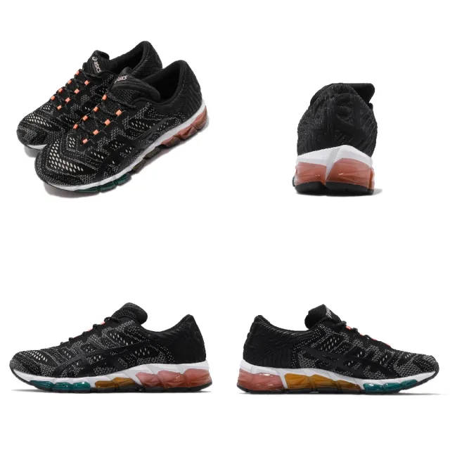 【asics 亞瑟士】慢跑鞋 Gel-Quantum 360 女鞋 亞瑟士 路跑 高階 緹花網布 輕量 緩震 黑 棕(1022A132001)