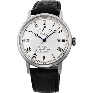 【ORIENT 東方錶】東方之星 CLASSIC 羅馬機械錶-銀x黑/38.7mm 新年禮物(RE-AU0002S)