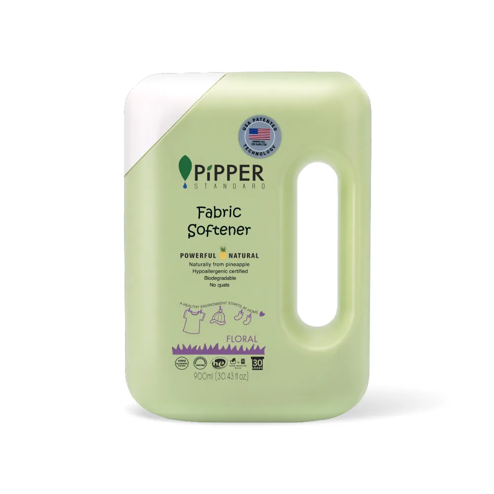 【PiPPER STANDARD】沛柏鳳梨酵素柔軟精花香900ml(通過美國FDA認證/衣物柔軟精/溫和不刺激)