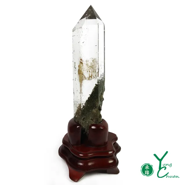 【YC寶石】天然綠幽靈水晶柱_D18