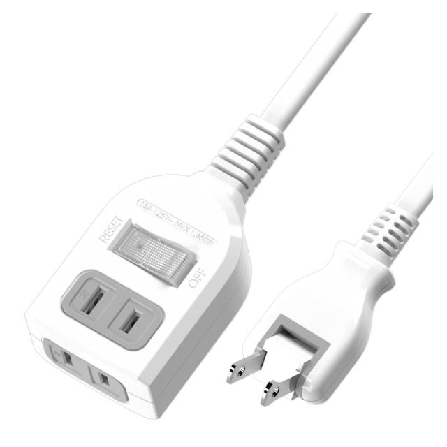 【iPlus+ 保護傘】1開2插防火延長線/中繼線6.3m(PU-2122)