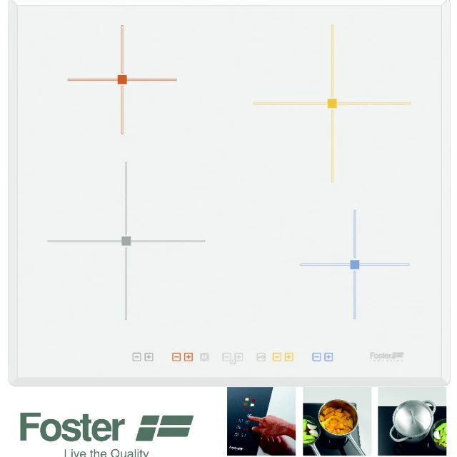 【Foster】四口感應爐(白色 7372 141)