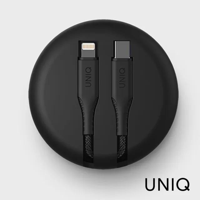【UNIQ】iPhone USB-C to Lightning PD快充MFI認證附收納盒傳輸線