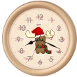 【鐘情坊 JUSTIME】聖誕精選 可愛小鹿 音樂掛鐘(歡樂耶誕節 裝飾 創意時鐘)