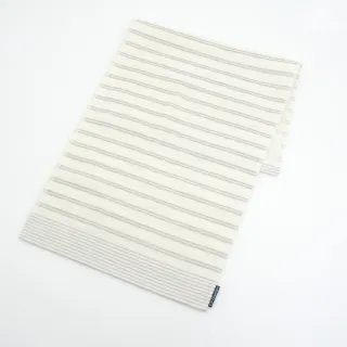 【MORINO】有機棉竹炭雙橫紋紗布毛巾(3入組)