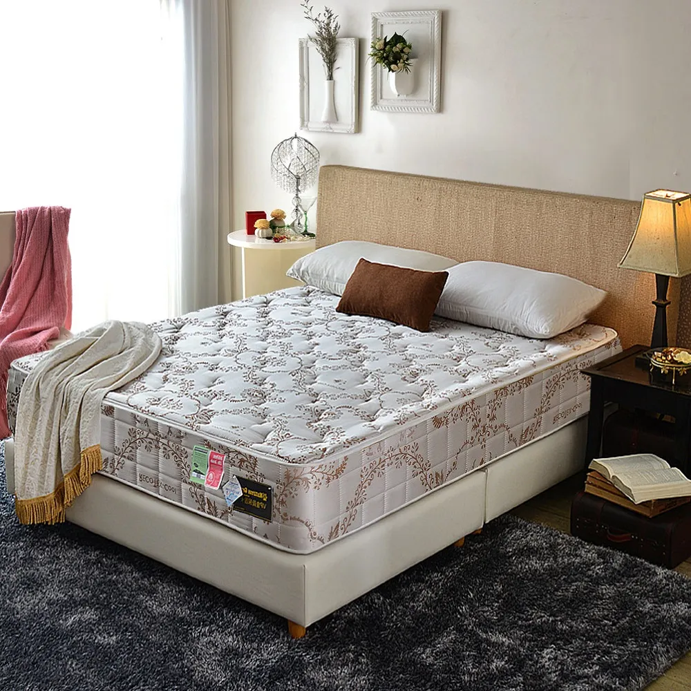 【睡芝寶】正反可睡-冰晶COOL涼感+抗菌護腰+蜂巢獨立筒床墊(雙人加大6尺-護腰床)