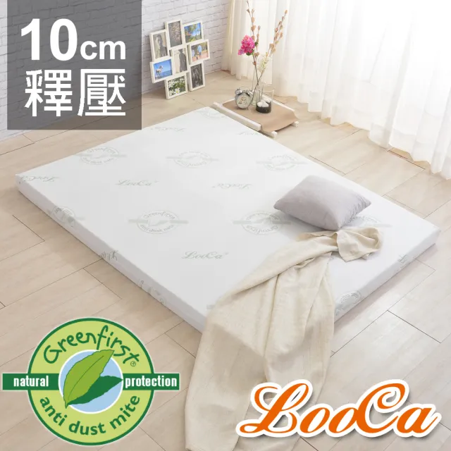 【LooCa】旗艦款10cm防蚊+防蹣+記憶床墊(雙人5尺)
