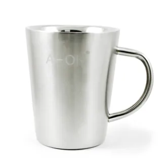 【三零四嚴選】#304不鏽鋼簡約美式咖啡杯 2入(不含蓋/400cc/個)