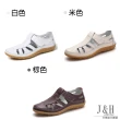 【J&H collection】休閒鏤空真皮平底涼鞋(現+預 白色 / 米色 / 藍色 / 棕色 / 紅色 / 黑色)