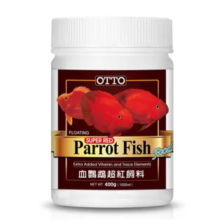 【OTTO奧圖】血鸚鵡超紅飼料-400g(針對血鸚鵡的揚色機制)