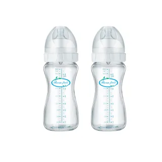 【美國Born Fair】寬口防脹氣玻璃奶瓶2入組(260ml)