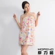 【MORINO】超細纖維滿版印花浴裙(吸濕/保暖/速乾/溫泉首選)