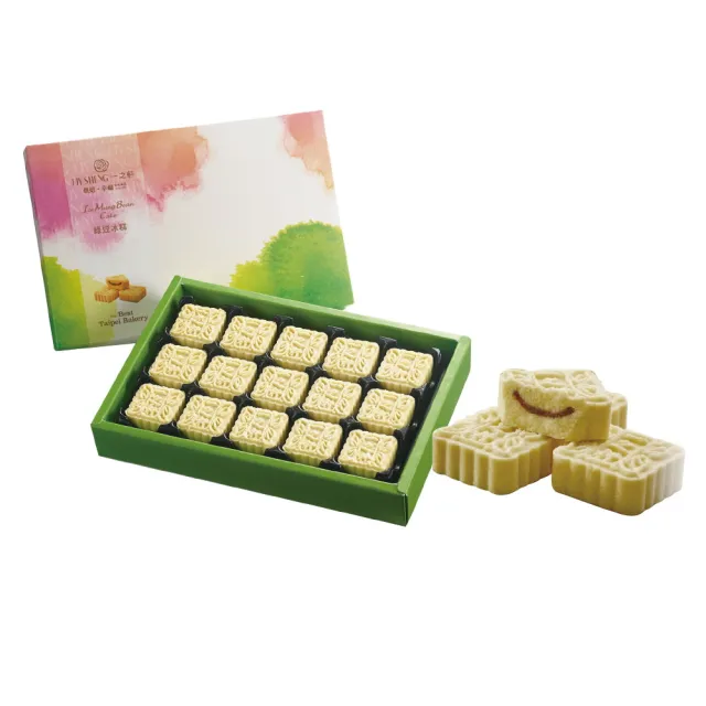 【一之軒】15入綠豆冰糕禮盒 四組(冰心紅豆餡.配茶小點)_年菜 年節禮盒