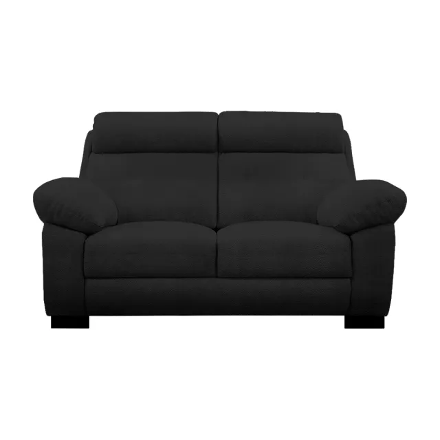 【IHouse】莫拉格 半牛皮舒適體感獨立筒沙發 2人座