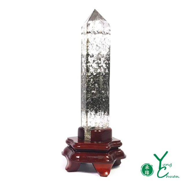 【YC寶石】天然綠幽靈水晶柱_D14