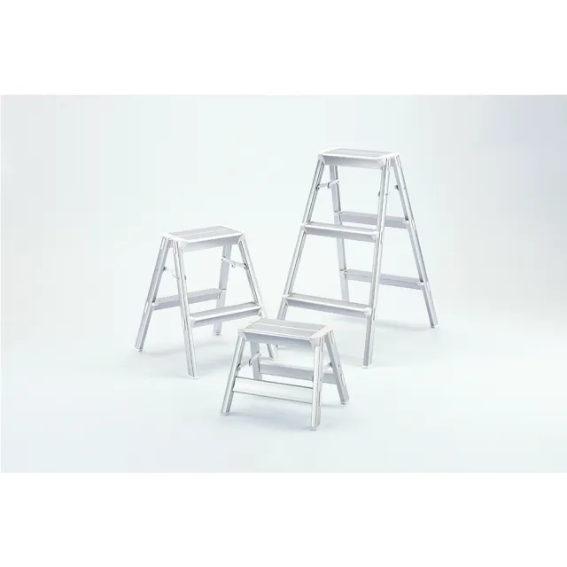 【Hasegawa 長谷川】二階設計踏台鋁梯-時尚銀-SK-06SL-日本設計 -2尺/56CM踏台鋁梯(SK2.0-06SL)