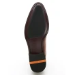 【GEORGE 喬治皮鞋】Amber 商務時尚 圓頭立體楦頭紳士皮鞋-棕色835013BW-24