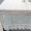 【LASSLEY】葛蕾絲-方形桌巾135X135cm(茶几 裝飾巾 花邊 半透明 ALBANI 德國進口 台灣製造)