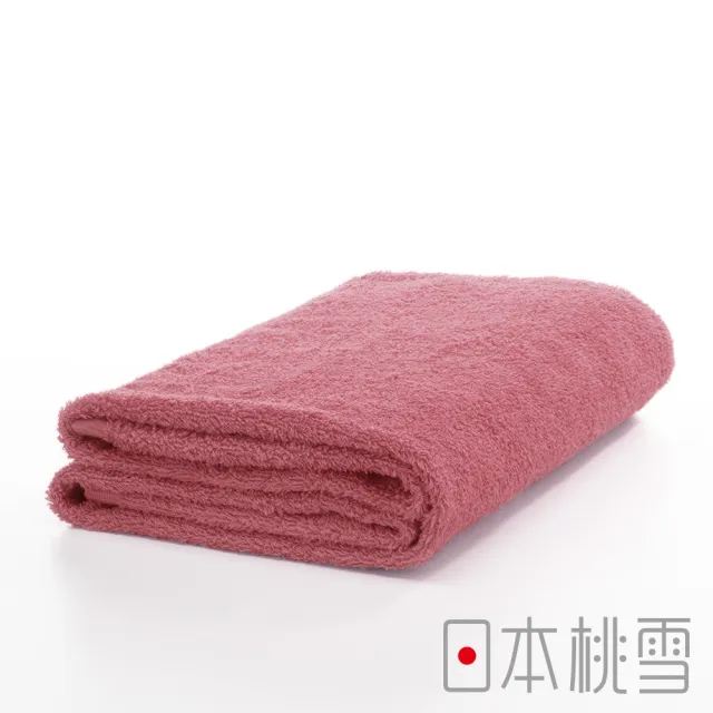 【日本桃雪】日本製原裝進口精梳棉飯店浴巾(莓紅  鈴木太太公司貨)