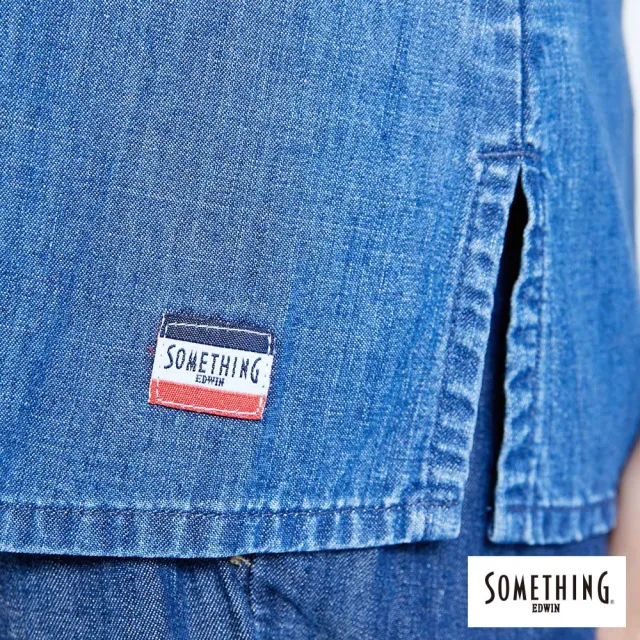 【SOMETHING】女裝 涼夏細帶背心(中古藍)