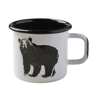【Muurla】北歐馬克杯 琺瑯杯 水杯 熊 370ml