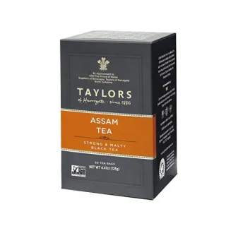 【英國泰勒茶Taylors】阿薩姆紅茶包2.5gx20包x1盒(英國原裝進口 皇家御用茶品)
