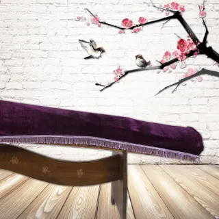 【美佳音樂】古箏罩/防塵罩/古箏蓋布-金絲絨/紫色