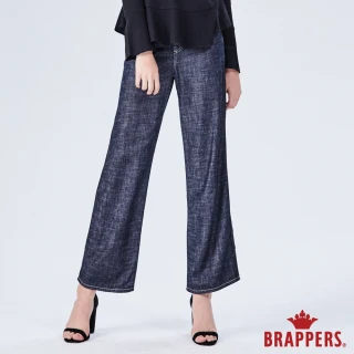 【BRAPPERS】女款 Boy friend系列-棉質寬版褲(藍)