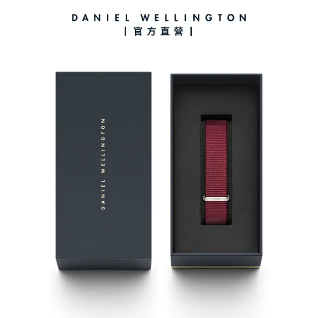 【Daniel Wellington】DW 錶帶 Classic Roselyn 玫瑰紅織紋錶帶(DW00200211)