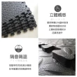 【Abuns】工業風鐵板紋62CM黑色大巧拼地墊-附收邊條(12片裝-適用1.5坪)