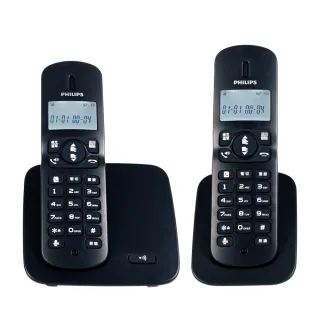 【Philips 飛利浦】2.4GHz數位無線子母機電話(DCTG1862)