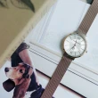 【Hush Puppies】薄型雙色錶殼米蘭帶女錶-玫瑰金x銀-35mm(HP5018)