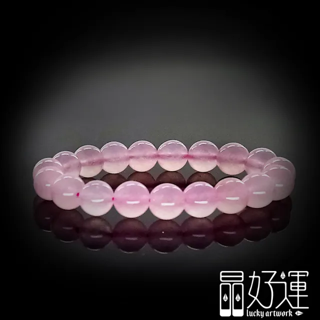 【晶好運】增加異性緣10mm冰種超透星光粉晶手珠(BB-29/現貨)