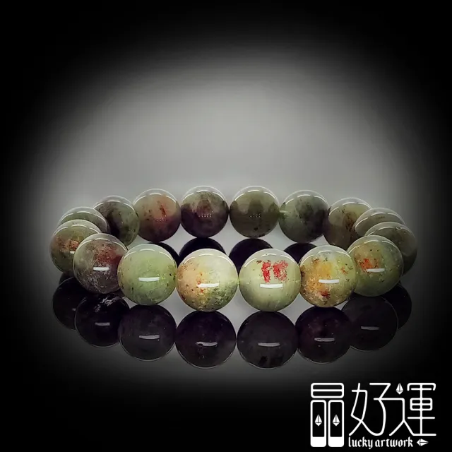【晶好運】財源廣進14mm限量綠幽全滿手珠(BB-36/現貨)
